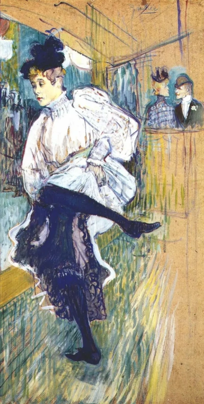 Jane Avril bailando.
