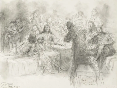 Jesús está en una fiesta.
