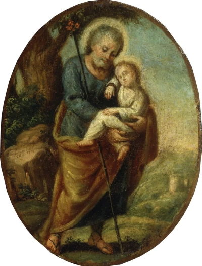Joseph with the Infant Christ.