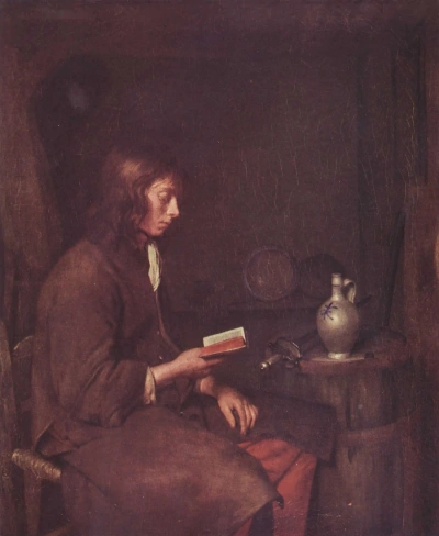 Joven leyendo.