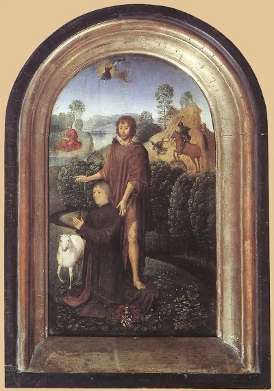 Juan el Bautista. Díptico Jean de Selie. Ala derecha