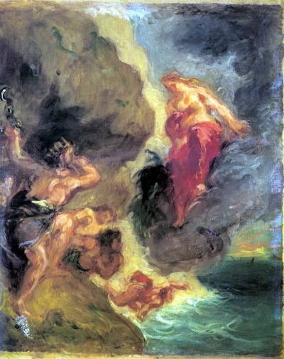 Juno y Eolo (boceto)