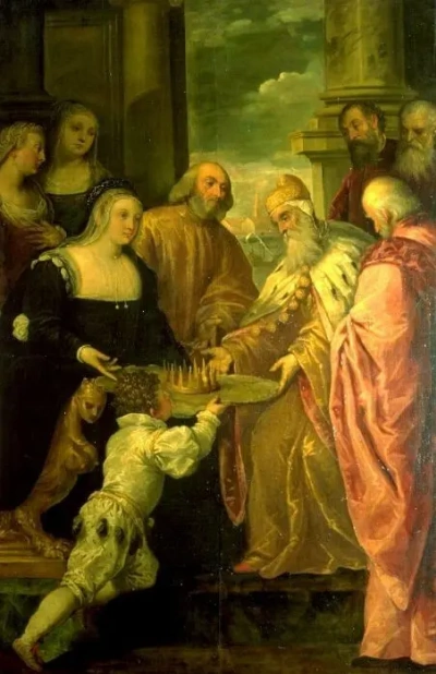Katharina Cornaro da la corona de Chipre a Agostino Barbarigo