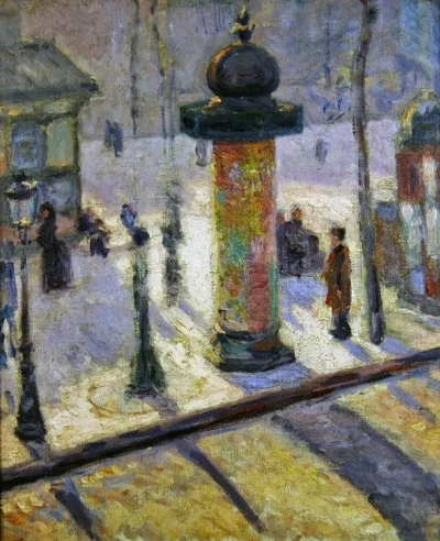 Kiosco en el Bulevar de Clichy