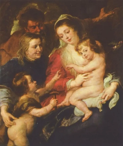 La Sagrada Familia con Santa Isabel y San Juan