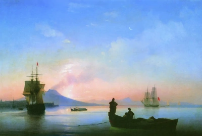 La bahía de Nápoles por la mañana