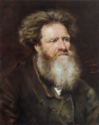 La cabeza de un anciano. Etude
