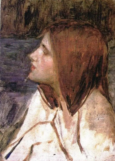 La cabeza de una niña. Etude