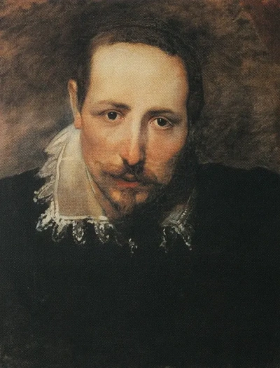 La cabeza del hombre. Una copia de un fragmento del "Retrato de familia" de Van Dyck.