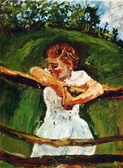La chica en la valla
