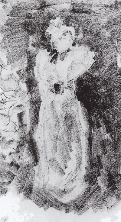 La dama del sombrero.