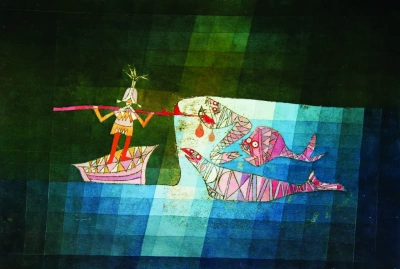La escena de batalla de la ópera cómica fantástica "El Marinero"