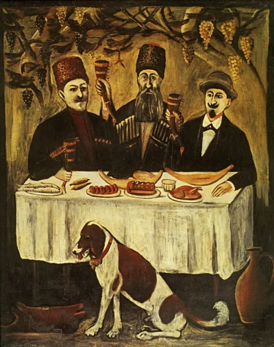 La fiesta en la pérgola de uva