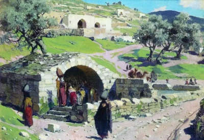 La fuente de la Virgen María en Nazaret.