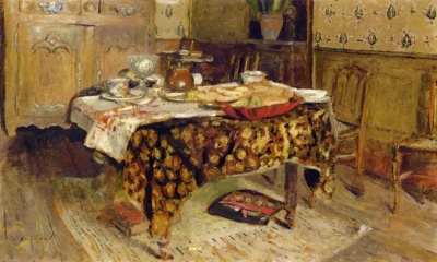 La mesa cubierta
