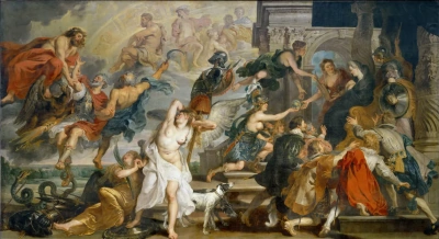 La muerte de Enrique IV y la proclamación de la Regencia (del ciclo de María de Médicis)