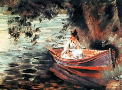 La mujer en el barco