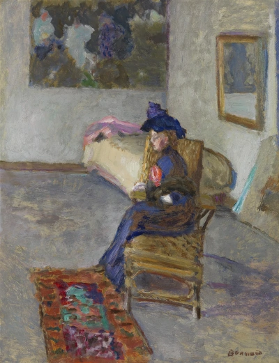 La mujer en el interior de la