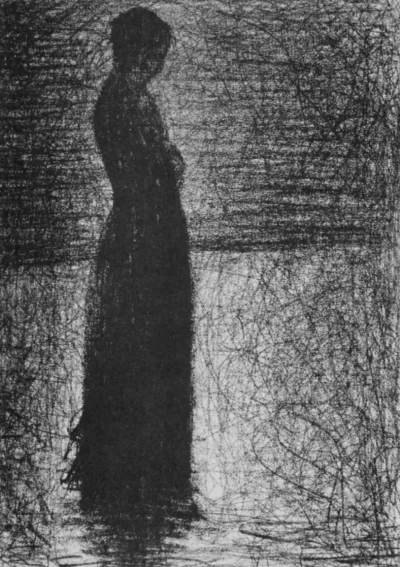La mujer parada.