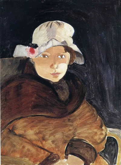 La niña del gorro blanco.