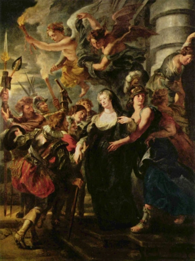 La reina huye de Francia