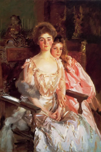 La señora Fiske Warren y su hija Rachel