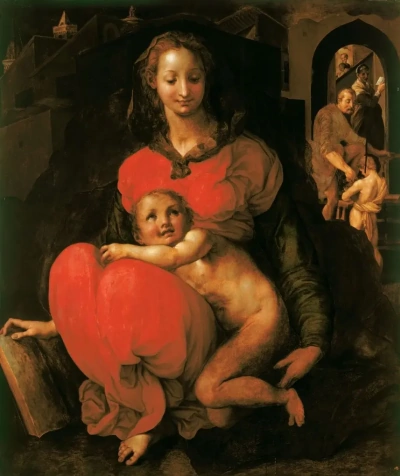 La virgen y el niño.