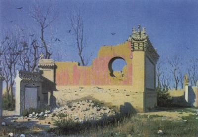 Las ruinas de un teatro en Chuguchak.