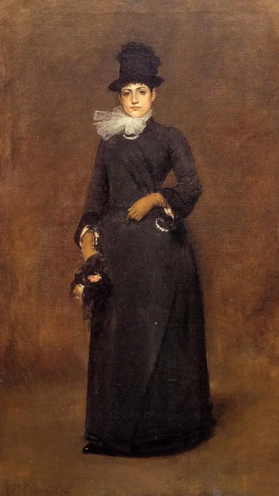 Listo para un paseo. Retrato de Beatrice Clough Bachmann