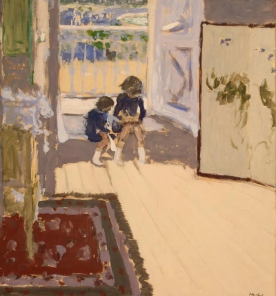 Los niños en la habitación.