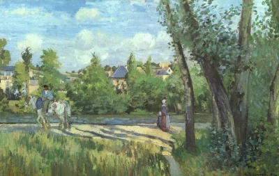 Luz del sol en el camino. PONTOISE