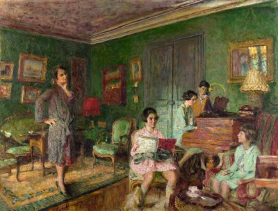 Madame Andre Wormser y sus hijos.