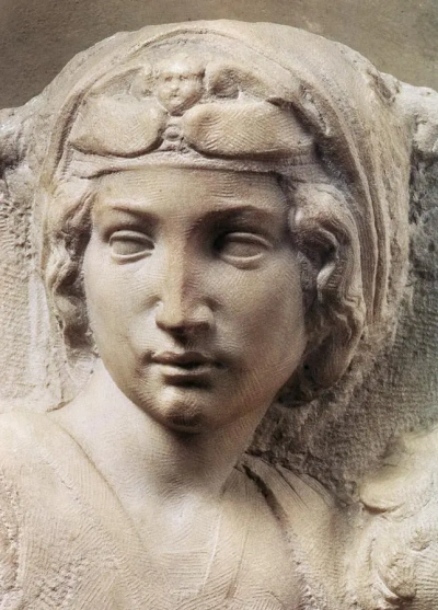 Madonna Tondo Pitti. Fragment