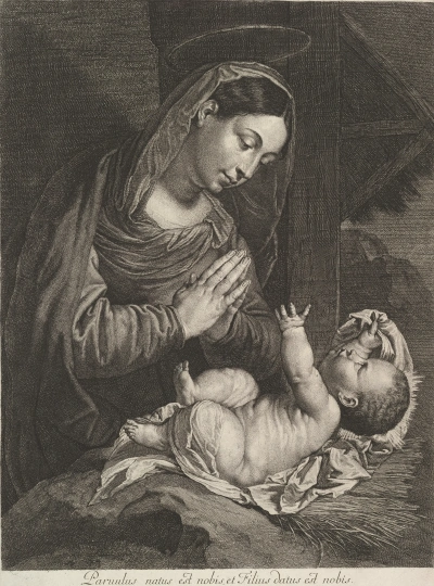Madonna con Cristo Raptando al bebé