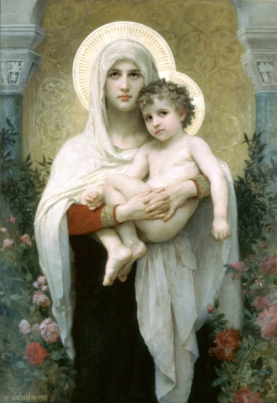 Madonna con rosas