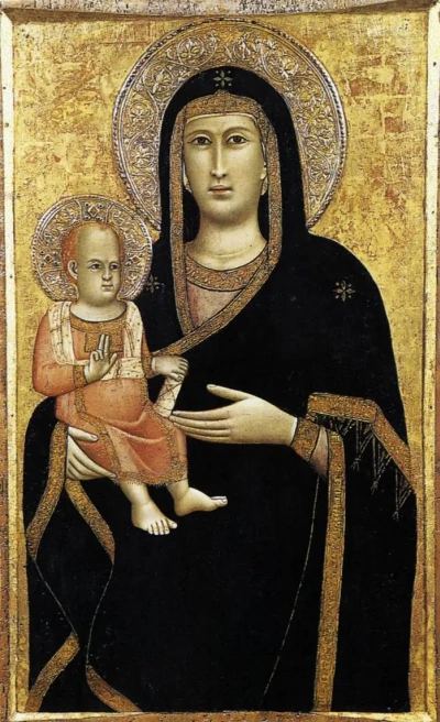 Madonna y niño.