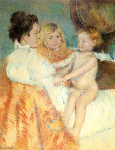 Madre Sara y el bebé