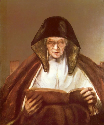 Madre leyendo la Biblia