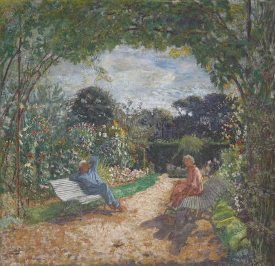 Mañana en el jardín de la finca "clos cézanne"