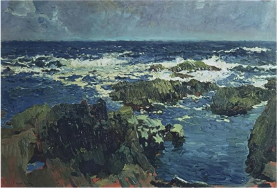 Mar y rocas en San Esteban