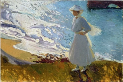 Maria en la playa