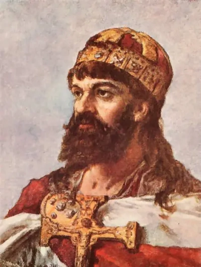 Meshko I. Una serie de "Retratos de reyes y príncipes de Polonia" (acuarela)