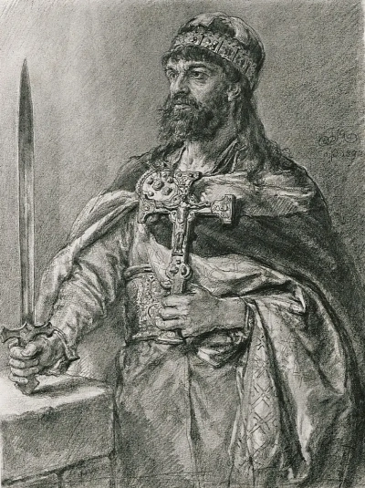 Meshko I. Una serie de "Retratos de reyes y príncipes de Polonia"