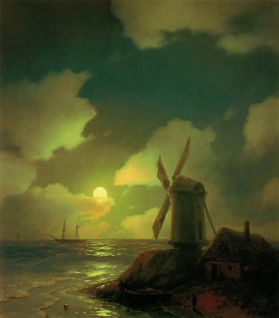 Molino junto al mar