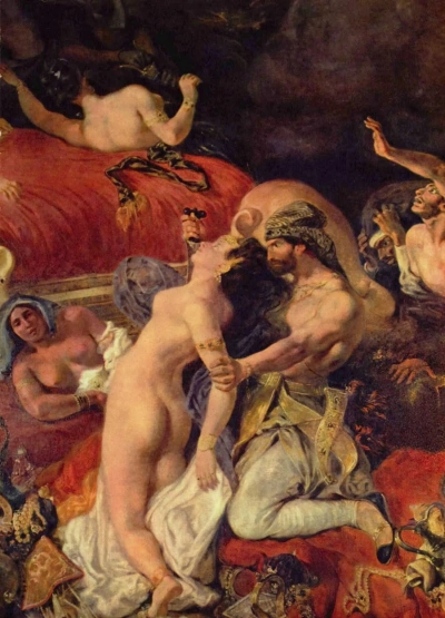 Muerte de Sardanápalus (detalle)