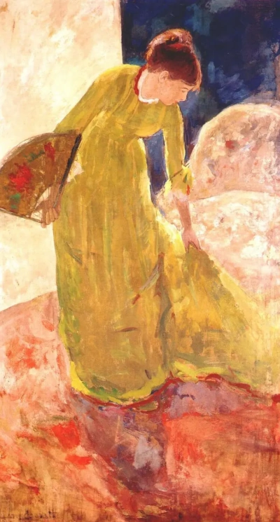 Mujer con abanico