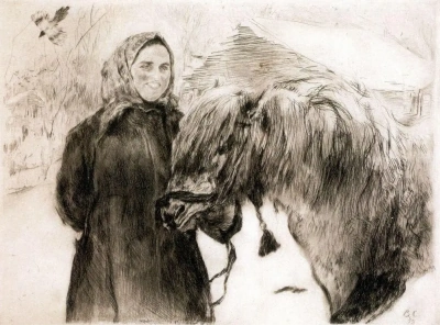 Mujer con caballo