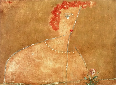 Mujer con collar.