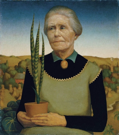 Mujer con flores