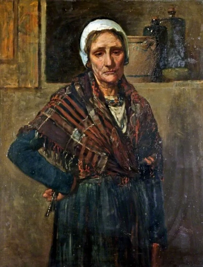 Mujer con llave